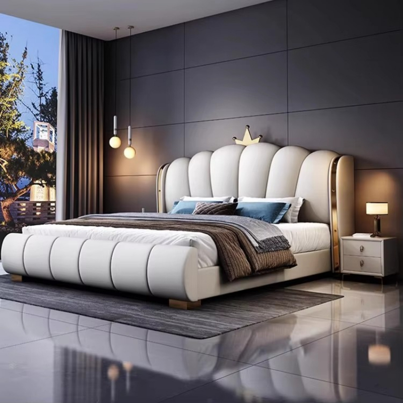 Modern, luxe houten slaapkamer - King Size Bed Frame With Storage Drawers recensie en prijs