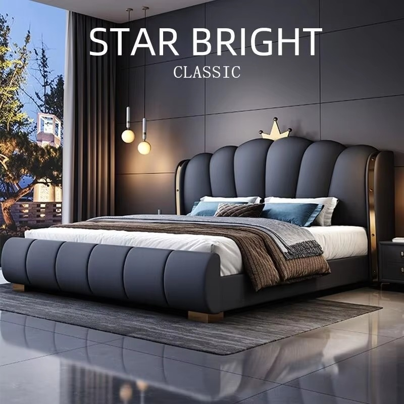 Modern, luxe houten slaapkamer - King Size Bed Frame With Storage Drawers recensie en prijs