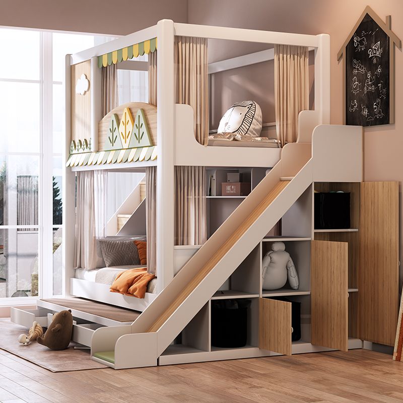 Modern kinderstapelebed met th - Bunk Bed With Stairs And Slide recensie en prijs