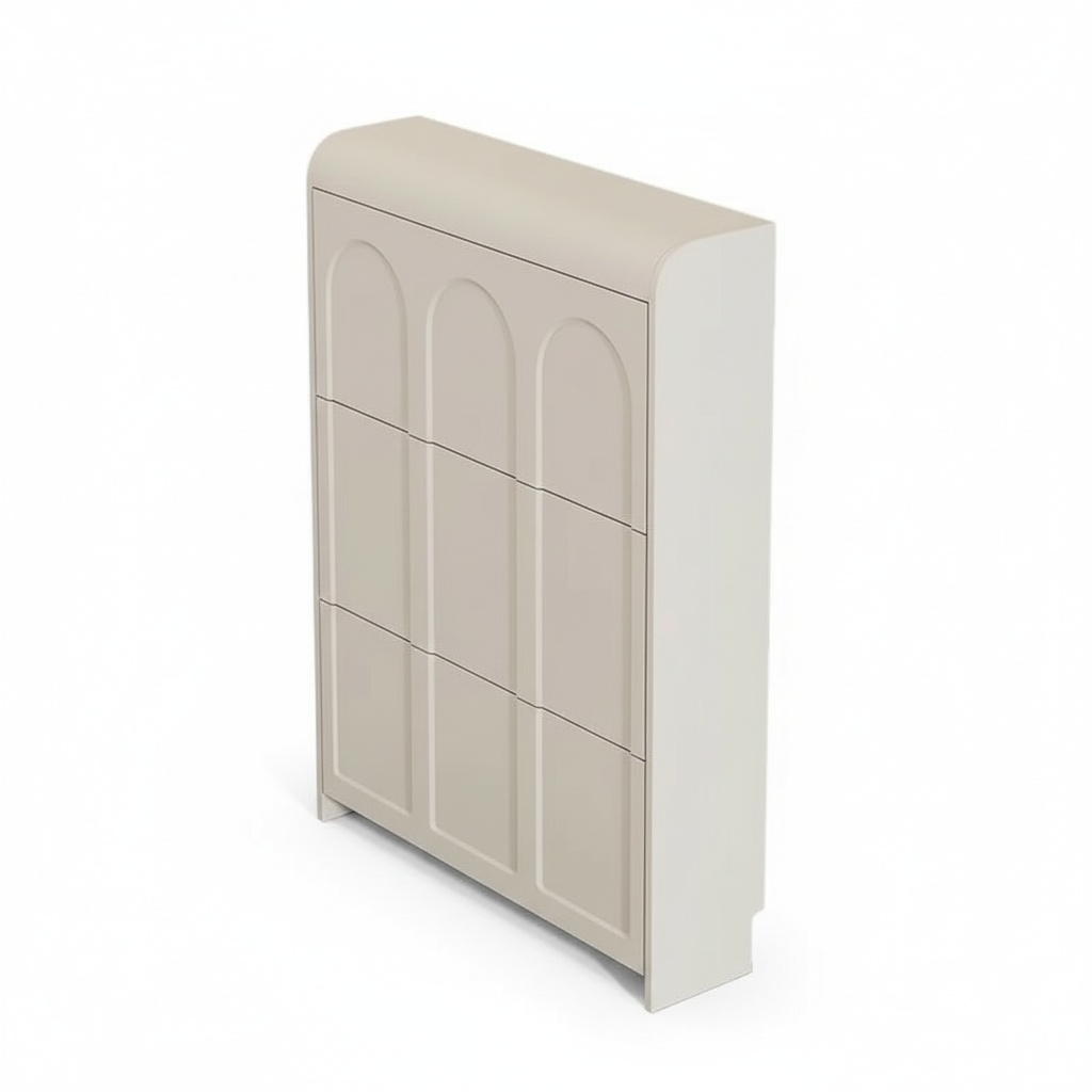 Schoenenkast, moderne crèmekle - Shoe Rack Cabinet Narrow Entryway recensie en prijs