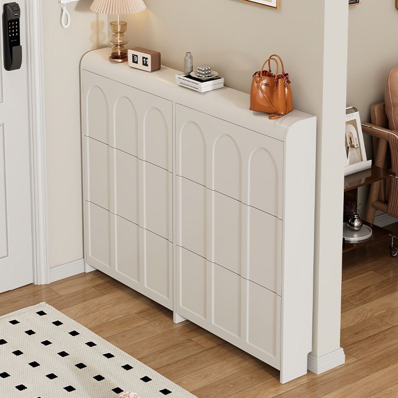 Schoenenkast, moderne crèmekle - Shoe Rack Cabinet Narrow Entryway recensie en prijs