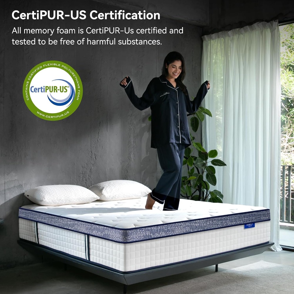 Queen-matras, 12 inch hybride  - Memory Foam Mattress In A Box Queen recensie en prijs