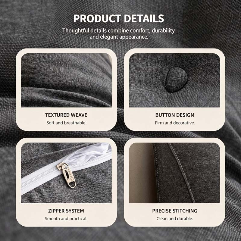 Groot hoofdbordkussen, Tatami  - Headboard Cushion Backrest Tatami recensie en prijs
